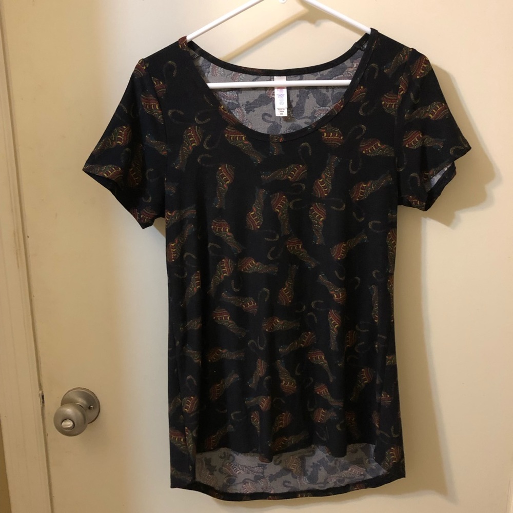 Lularoe paisley cat classic T (XXS)
